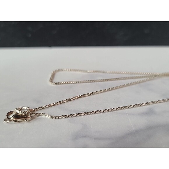 925 Sterling Silver Chain Necklace Vintage - Picture 5 of 10